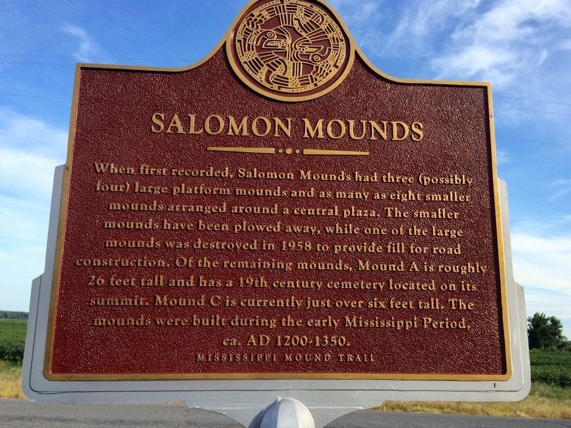 Salomon Mounds Marker (main) image. Click for full size.