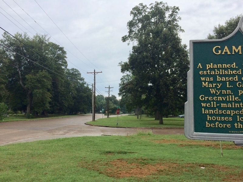 View of marker looking north on Main Street towards downtown.. Click for full size. View of marker looking north on Main Street towards downtown. image. Click for full size.