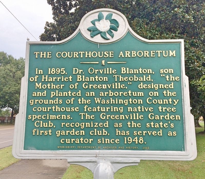 The Courthouse Arboretum Marker. Click for full size. The Courthouse Arboretum Marker image. Click for full size.