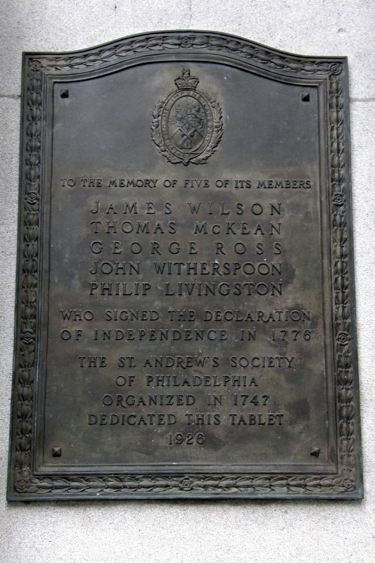 Declaration of Independence Signators Marker image. Click for full size.