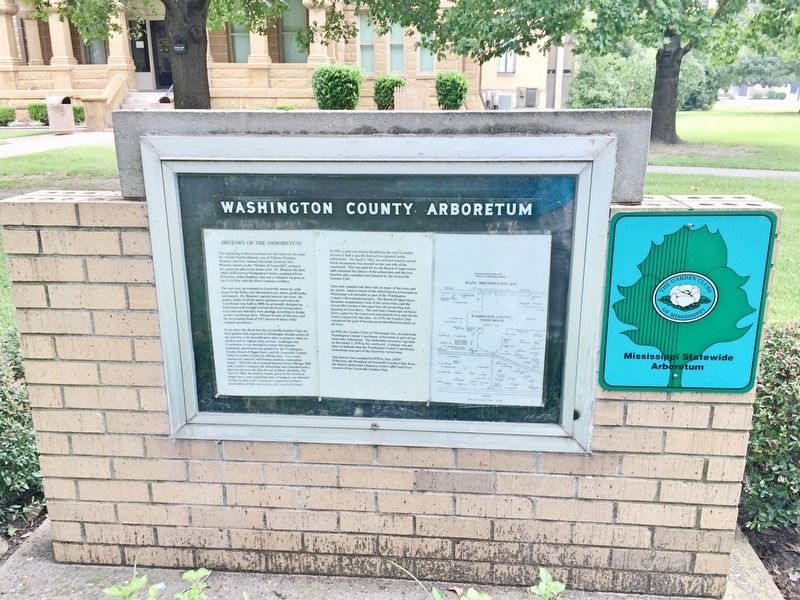 Nearby monument on the 'History of the Washington County Arboretum'.. Click for full size. Nearby monument on the 'History of the Washington County Arboretum'. image. Click for full size.