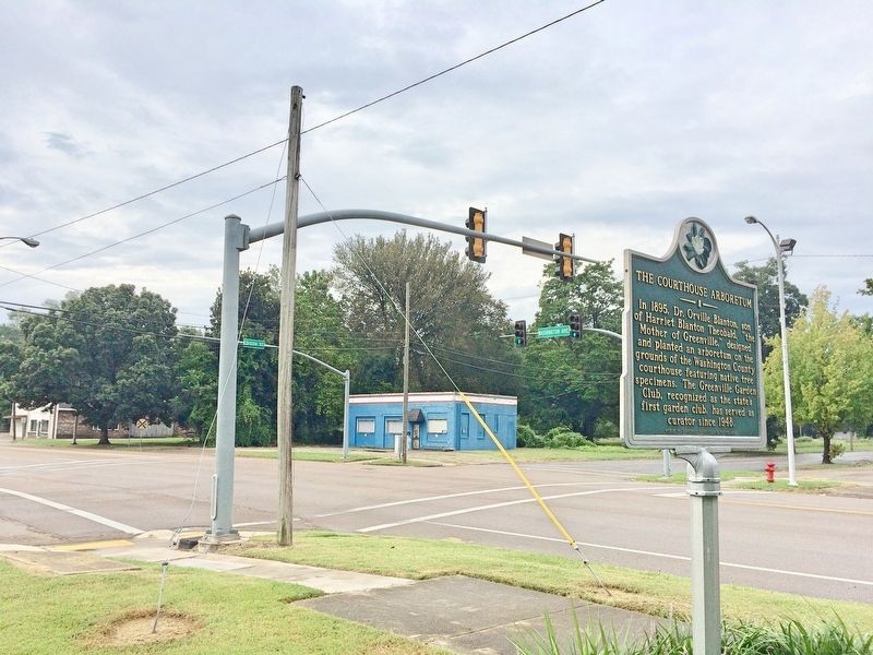 View from marker at intersection of Washington Avenue and Nelson Street.. Click for full size. View from marker at intersection of Washington Avenue and Nelson Street. image. Click for full size.