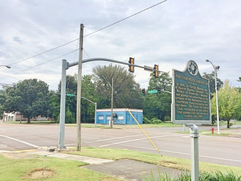 View from marker at intersection of Washington Avenue and Nelson Street. image. Click for full size.