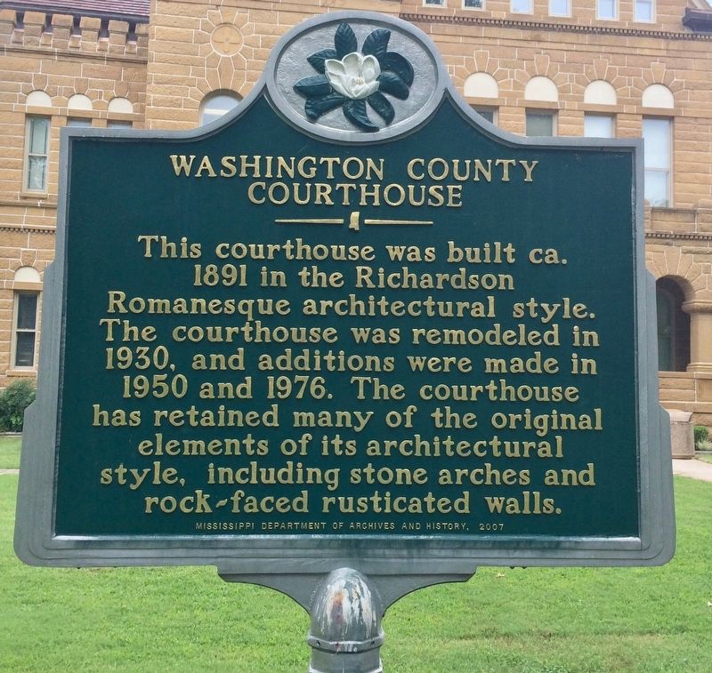 Washington County Courthouse Marker. Click for full size. Washington County Courthouse Marker image. Click for full size.