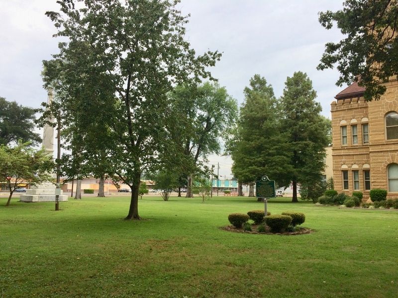 View towards North Harvey Street and the Confederate monument on left.. Click for full size. View towards North Harvey Street and the Confederate monument on left. image. Click for full size.