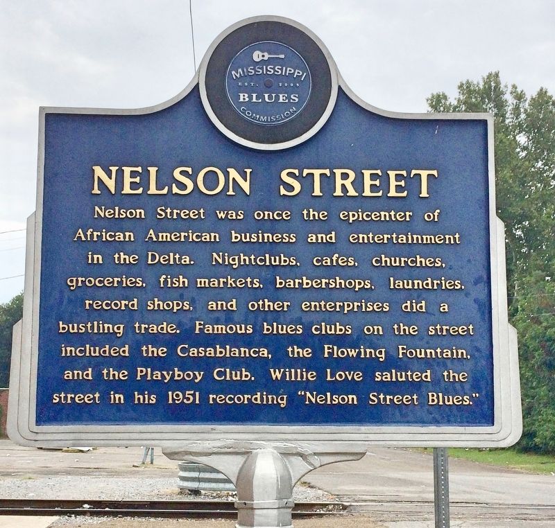 Nelson Street Marker (front) image. Click for full size.