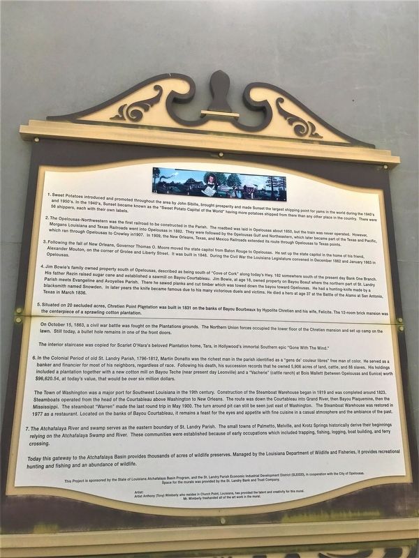 Saint Landry Parish Mural Marker. Click for full size. Saint Landry Parish Mural Marker image. Click for full size.