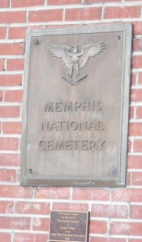 Memphis National Cemetery Marker. Click for full size. Memphis National Cemetery Marker image. Click for full size.