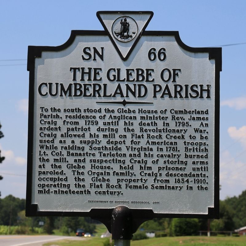 The Glebe of Cumberland Parish Marker image. Click for full size.