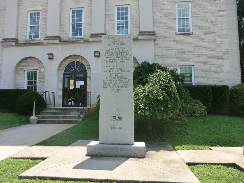 Joseph Kerr Monument Marker. Click for full size. Joseph Kerr Monument Marker image. Click for full size.
