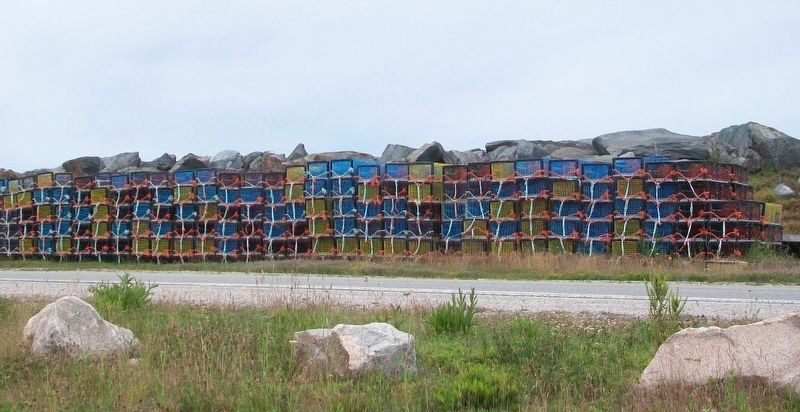 Yarmouth Bar Lobster Traps Awaiting Dumping Day image. Click for full size.