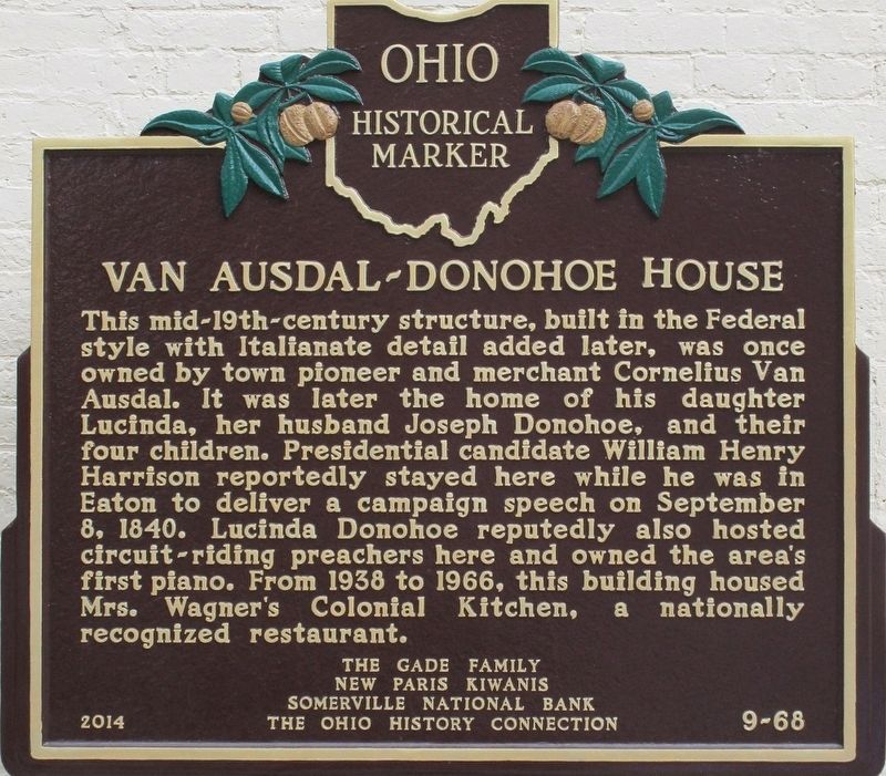Van Ausdal-Donohoe House Marker image. Click for full size.