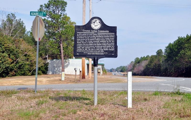 Croatan Indian Community Marker. Click for full size. Croatan Indian Community Marker image. Click for full size.