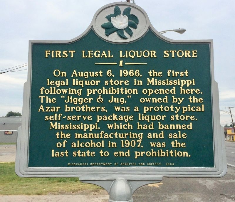 First Legal Liquor Store Marker image. Click for full size.