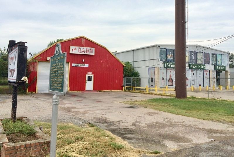View of marker towards new store location. image. Click for full size.