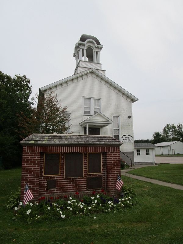Veterans Memorial Tablets at Wayne Township Hall. Click for full size. Veterans Memorial Tablets at Wayne Township Hall image. Click for full size.