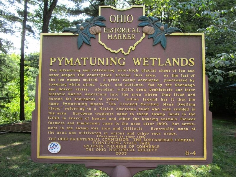 Pymatuning Wetlands / Pymatuning Reservoir Marker image. Click for full size.