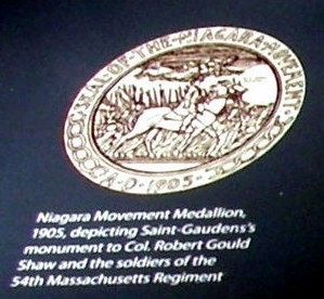 Insert - The Niagara Movement Medallion image. Click for full size.