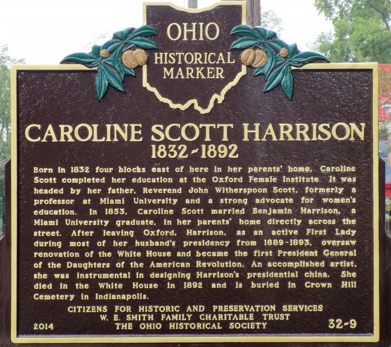 Oxford Female Institute Marker Side image. Click for full size.