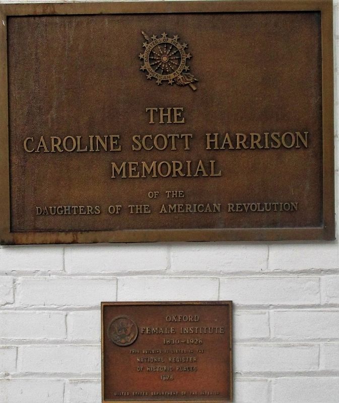 The Caroline Scott Harrison Memorial of the Daughters of the American Revolution Memorial image. Click for full size.