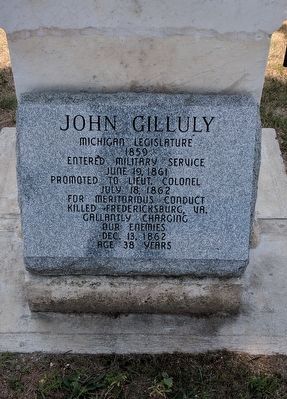 Back Side of John Gilluly's Grave Marker. Click for full size. Back Side of John Gilluly's Grave Marker image. Click for full size.