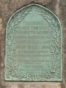 Concord Massachusetts Spanish American War Memorial Marker image. Click for full size.