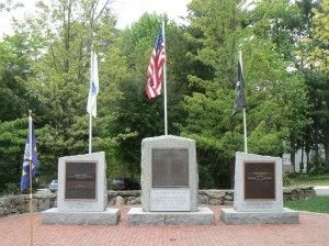 Concord Massachusetts War Memorials Marker. Click for full size. Concord Massachusetts War Memorials Marker image. Click for full size.