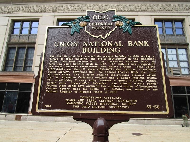 Union National Bank Building Side of Marker image. Click for full size.