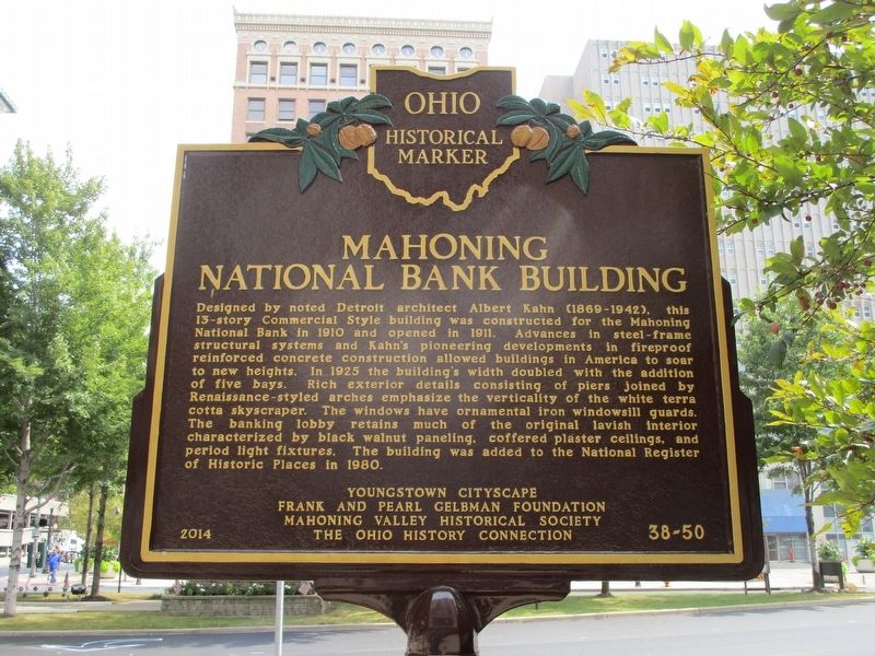 Mahoning National Bank Building Marker image. Click for full size.