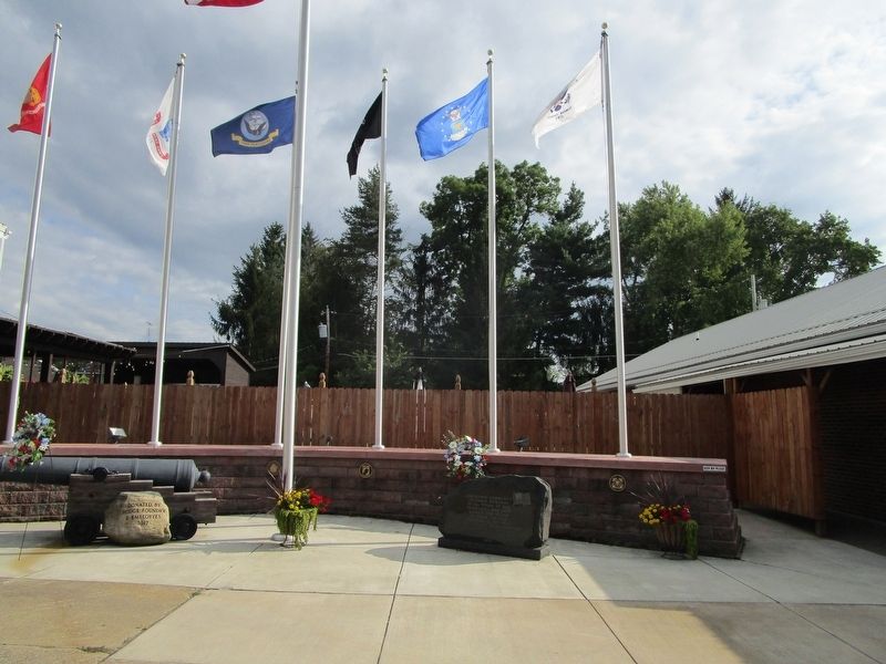 Jamestown Community Veterans Memorial. Click for full size. Jamestown Community Veterans Memorial image. Click for full size.