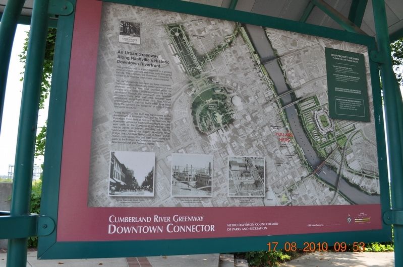 An Urban Greenway Marker. Click for full size. An Urban Greenway Marker image. Click for full size.