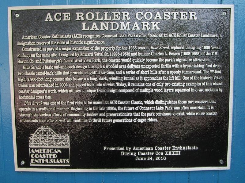 The Blue Streak ACE Marker. Click for full size. The Blue Streak ACE Marker image. Click for full size.