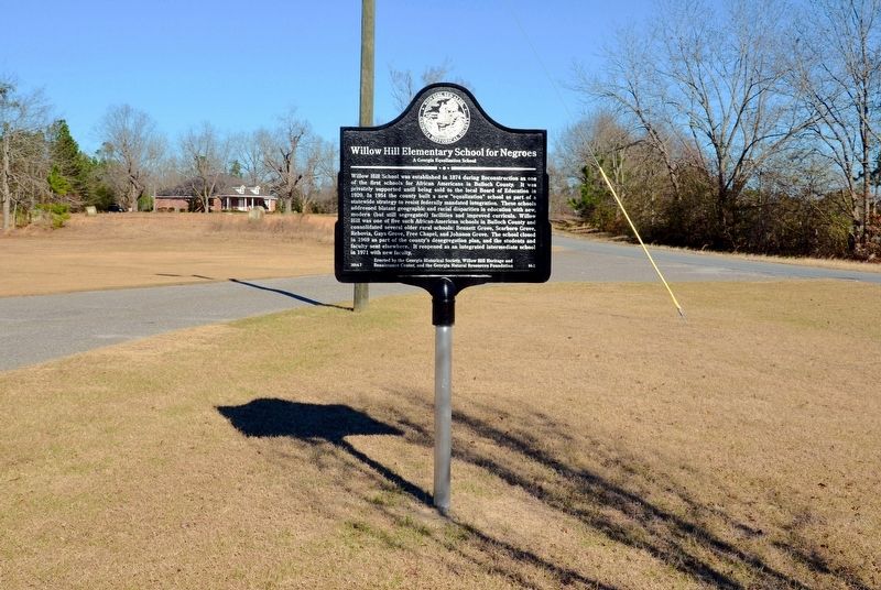 Willow Hill Elementary School for Negroes Marker image. Click for full size.