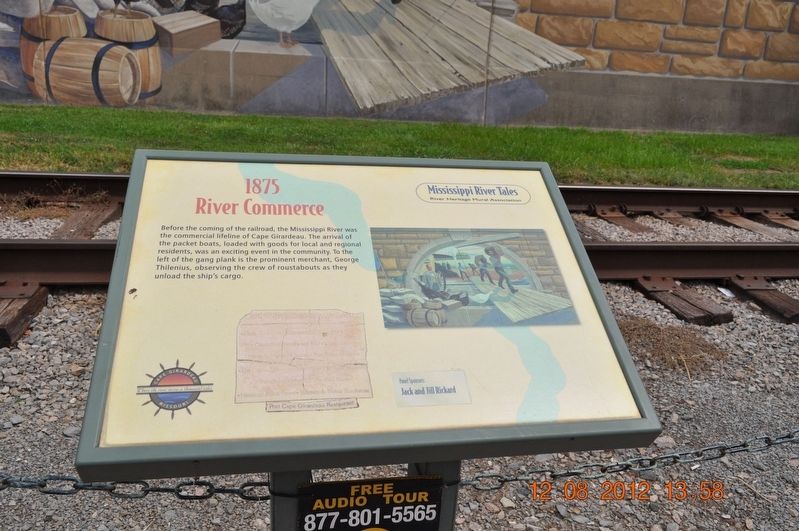 1875 River Commerce Marker. Click for full size. 1875 River Commerce Marker image. Click for full size.