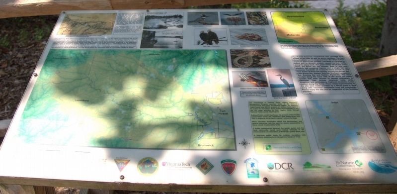The Pickett Reservoir Lies Before You Marker. Click for full size. The Pickett Reservoir Lies Before You Marker image. Click for full size.