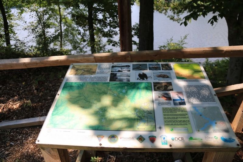 The Pickett Reservoir Lies Before You Marker. Click for full size. The Pickett Reservoir Lies Before You Marker image. Click for full size.
