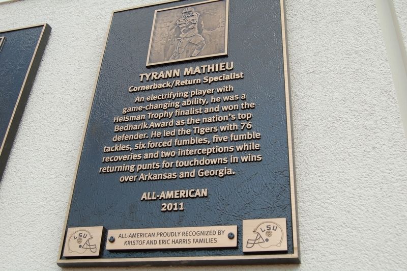 Tyrann Mathieu Marker. Click for full size. Tyrann Mathieu Marker image. Click for full size.