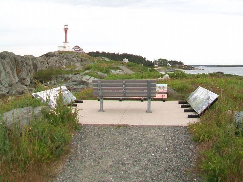 Harbour of Deception, Chebogue, and Discover The Municipality of the District of Yarmouth Markers. Click for full size. Harbour of Deception, Chebogue, and Discover The Municipality of the District of Yarmouth Markers image. Click for full size.
