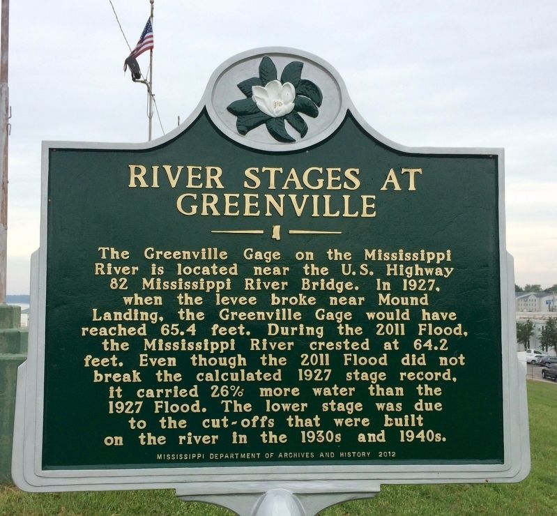 River Stages At Greenville Marker. Click for full size. River Stages At Greenville Marker image. Click for full size.