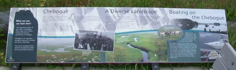 Cheboque Marker. Click for full size. Cheboque Marker image. Click for full size.