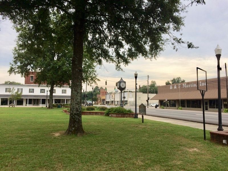 View of marker looking south on Main Street. image. Click for full size.