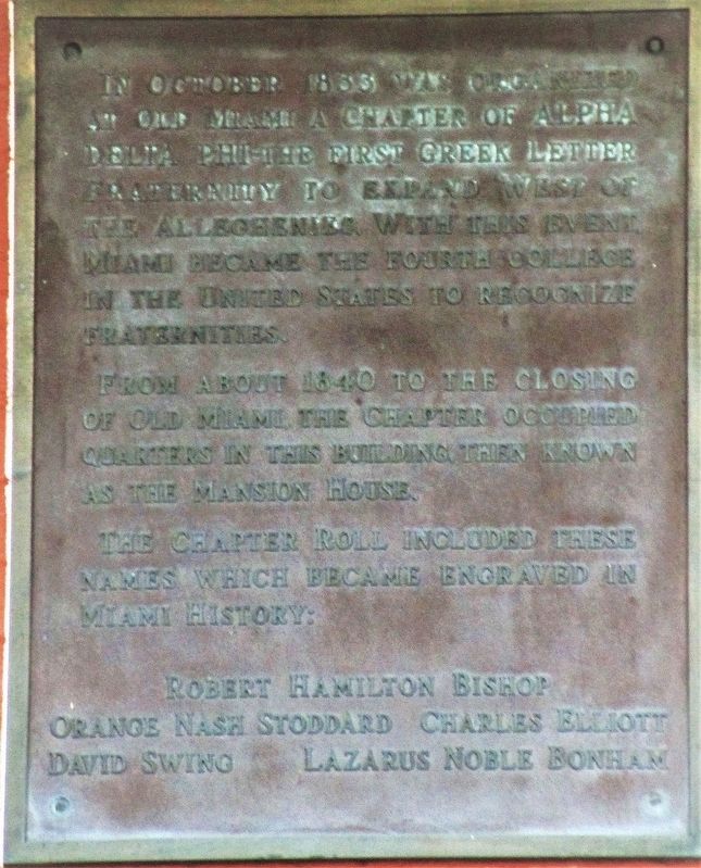 Alpha Delta Phi Marker. Click for full size. Alpha Delta Phi Marker image. Click for full size.