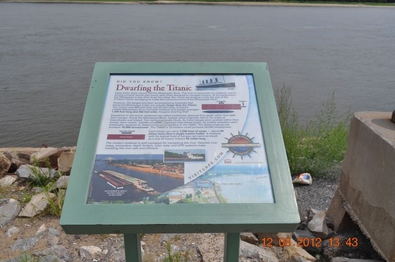 Dwarfing the Titanic Marker. Click for full size. Dwarfing the Titanic Marker image. Click for full size.