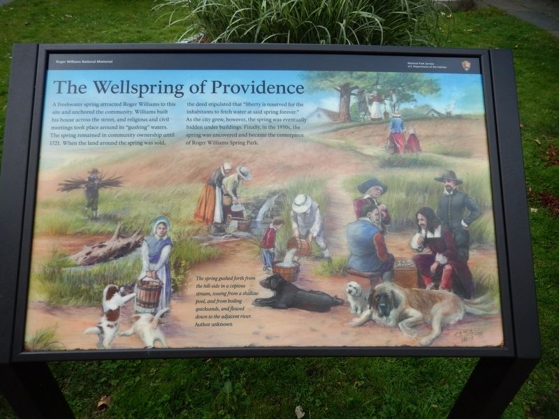 The Wellspring of Providence Marker image. Click for full size.