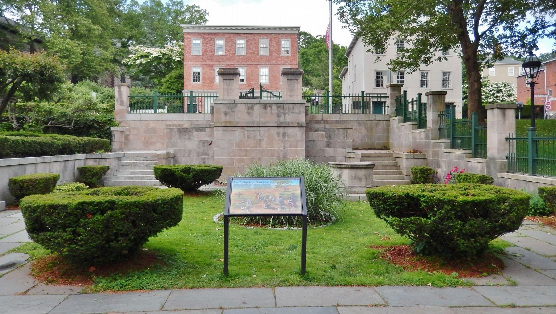 The Wellspring of Providence Marker (<b><i>wide view</b></i>) image. Click for full size.