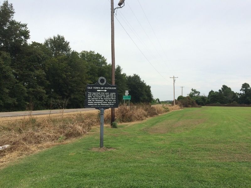 View north from marker towards Arkansas Highway 1.. Click for full size. View north from marker towards Arkansas Highway 1. image. Click for full size.