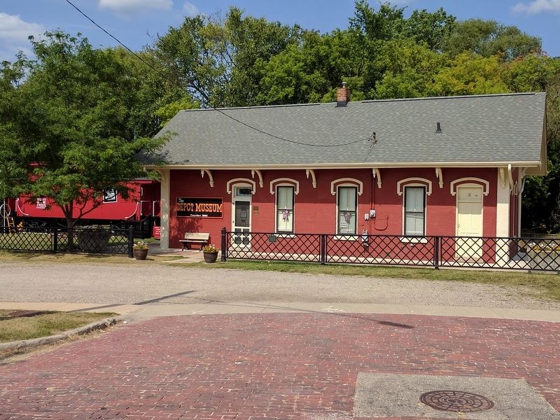 Ann Arbor Railroad's Howell Depot image. Click for full size.