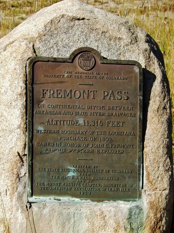 Freemont Pass Marker image. Click for full size.