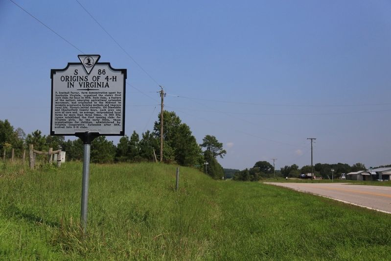 Origins of 4-H in Virginia Marker. Click for full size. Origins of 4-H in Virginia Marker image. Click for full size.