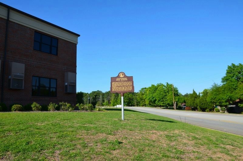 Statesboro High School Marker image. Click for full size.